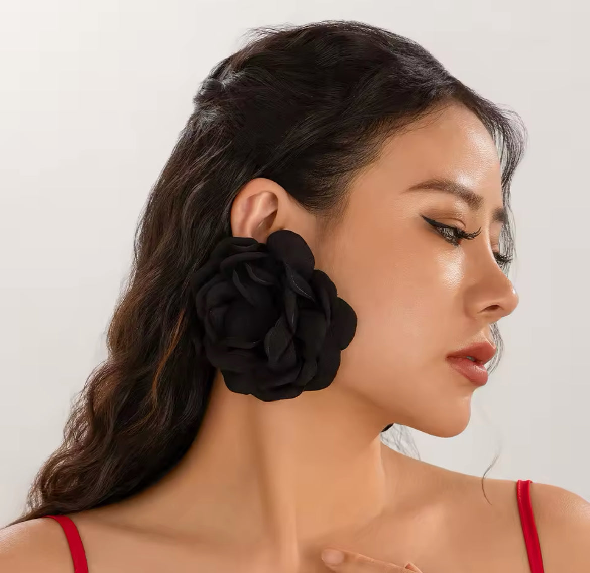 Specialty Statement Earrings – Floral, Rhinestone & Glam Styles