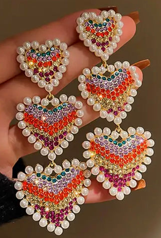 Specialty Statement Earrings – Floral, Rhinestone & Glam Styles