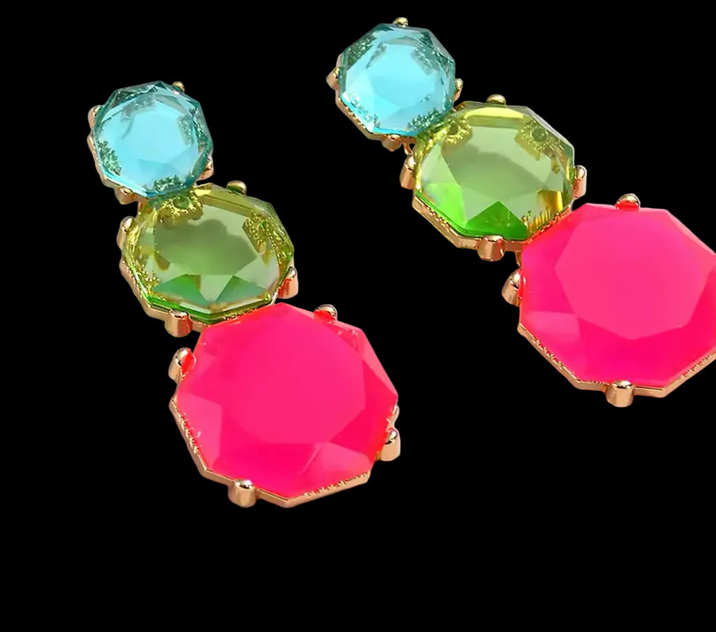 Specialty Statement Earrings – Floral, Rhinestone & Glam Styles