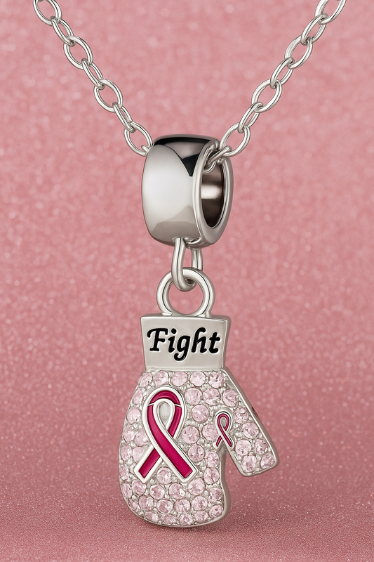 Breast Cancer Fight Pendant Necklace