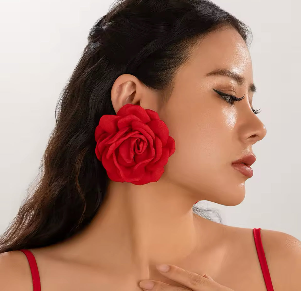 Specialty Statement Earrings – Floral, Rhinestone & Glam Styles